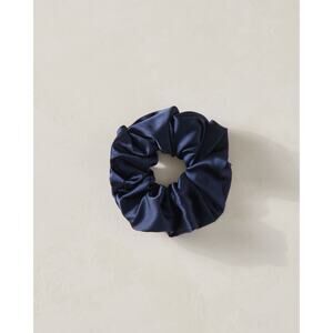 HAVEN WELL WITHIN WOMENS WASHABLE SILK HAIR SCRUNCHIE NAVY MSRP $20.00 ponytail